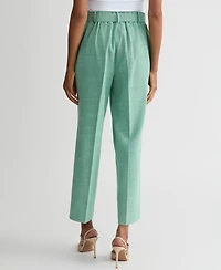 Kasper Women's Belted Pull-On Pants