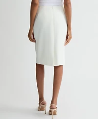 Kasper Women's Pebble Crepe Pencil Skirt