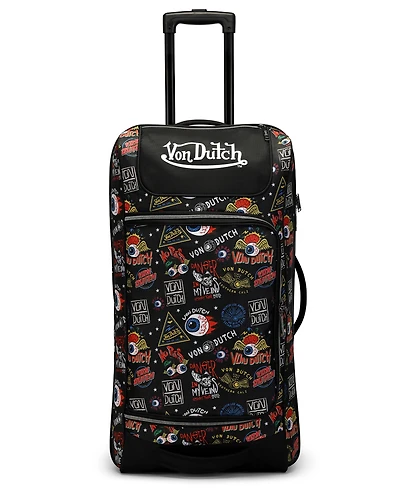 Von Dutch Jax 28" Checked Rolling Duffel