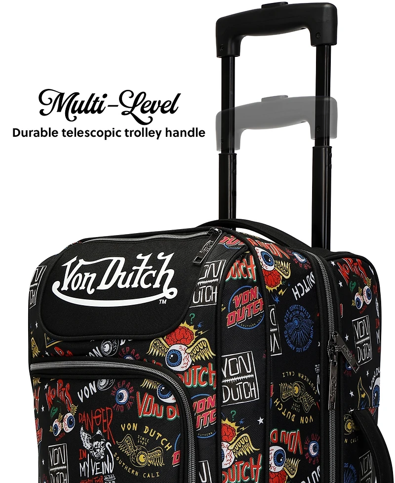 Von Dutch Jax 20" Carry-On Rolling Duffel