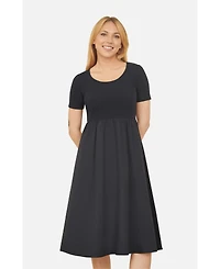 Yumi Women's Jersey Top And Cotton Midi Dress
