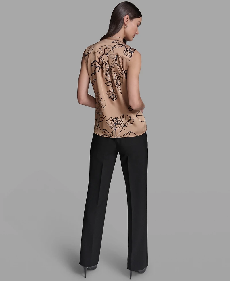 Karl Lagerfeld Paris Women's V-Neck Top