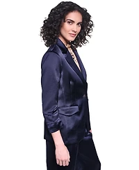 Karl Lagerfeld Paris Women's Collared One-button Jacket