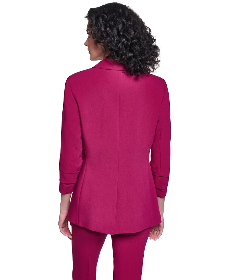 Karl Lagerfeld Paris Women's Long-Sleeve Shoulder Padded Jacket