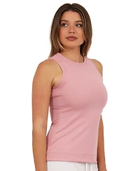 24seven Comfort Apparel Women's Ribbed Knit Sleeveless Tank Top