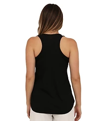24seven Comfort Apparel Women's Ribbed Scoop Neck Tank Top