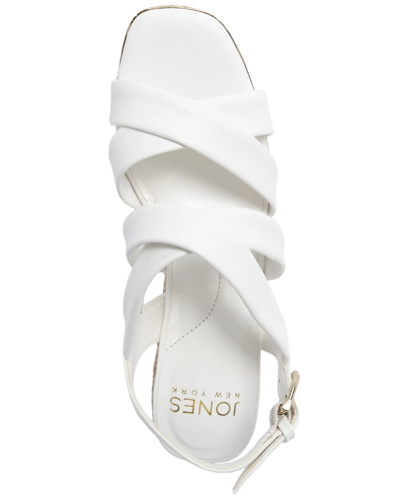 Jones New York Women's Harila Strappy Espadrille Wedge Sandals