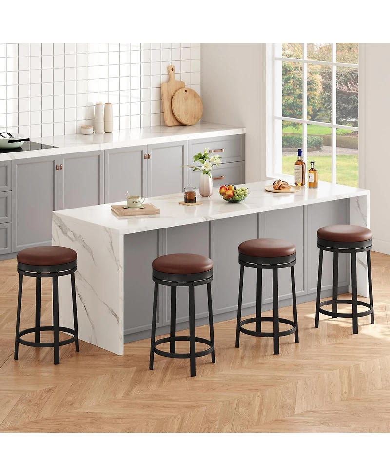 gaomon Swivel Bar Stools Set of 4