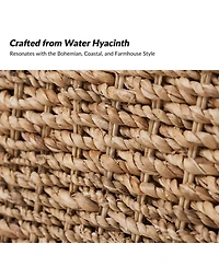 Hulala Home Anesty Upholstered Flip Top Storage Bench with Solid Wood Legs and Segmented Pockets