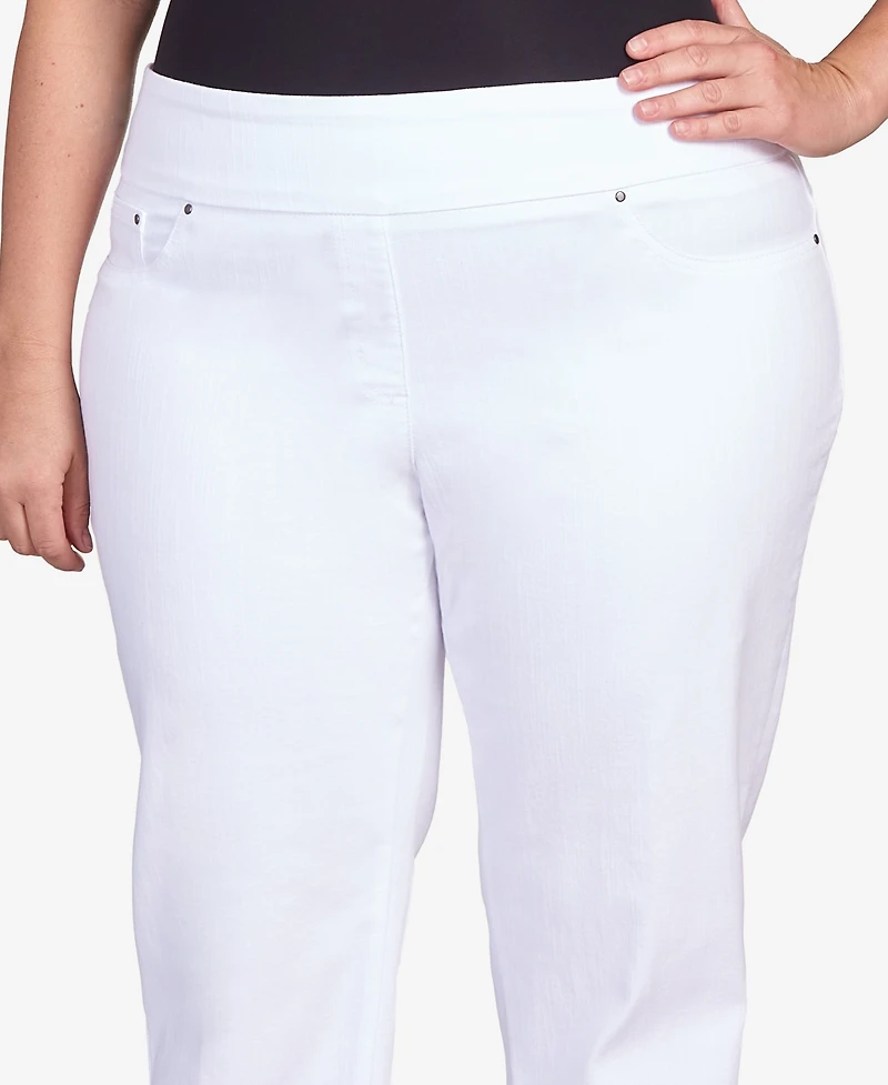 Ruby Rd. Plus Mid-Rise Pull-On Jeans