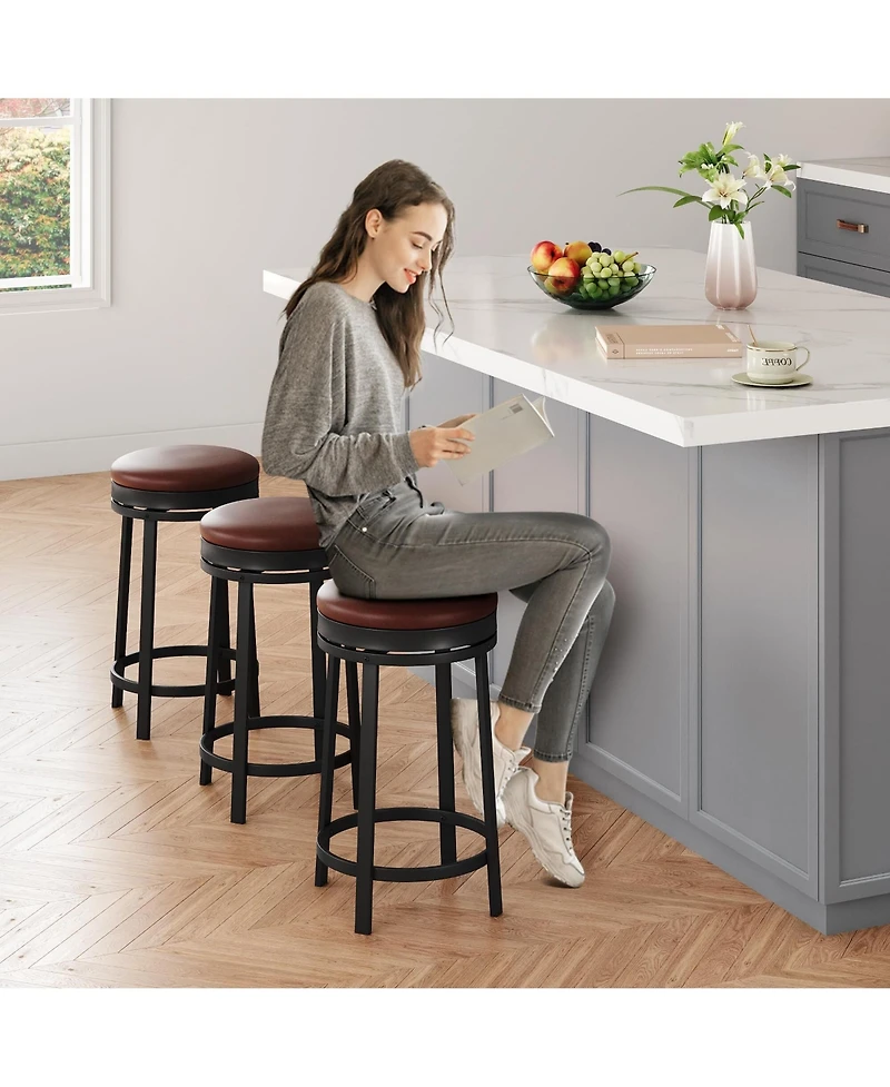 gaomon Swivel Bar Stools ,Counter Height Kitchen Bar Chairs