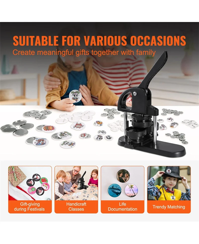 Yobtop Button Maker Machine