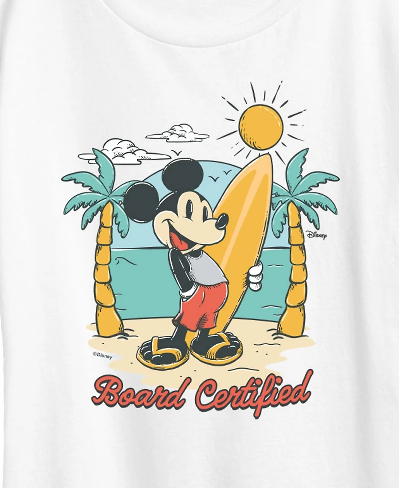 Hybrid Apparel Plus Disney SurfBoard Certified Mickey Short-Sleeve Graphic T-Shirt