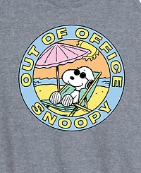 Hybrid Apparel Plus Peanuts Out of office Snoopy Racerback Graphic Tank Top