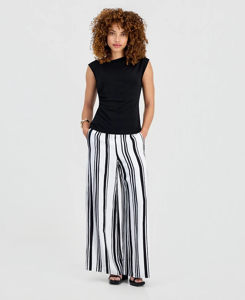 I.n.c. International Concepts Petite Sleeveless Cowlneck Top, Exclusively at Macy's