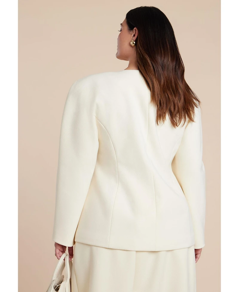 Eloquii Women's Rounded Hourglass Blazer