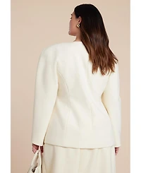 Eloquii Women's Rounded Hourglass Blazer