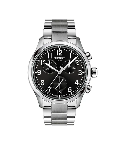 Tissot Men's Round Silver Stainless Steel Watch 42mm