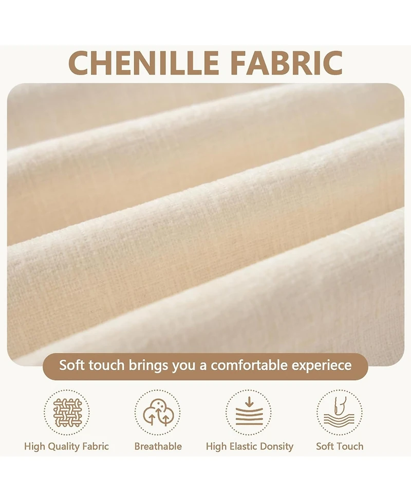 Rainsken Oversized Armchair with Ottoman, 39.4" Modern Accent Chair, Chenille Upholstered Reading 350 lbs Capacity for Living Room