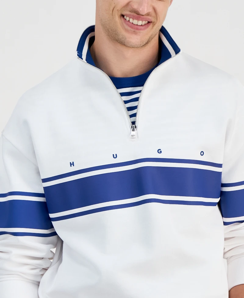 Hugo by Boss Men's Demsizip Quarter-Zip Sweatshirt
