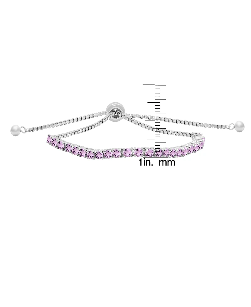Macy's Multi-Stones Bolo Bracelet (1.84 ct. t.w.) Sterling Silver