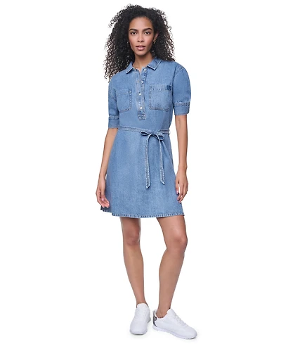 Dkny Jeans Women's Button-Front Shirt Dress