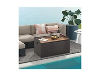 sumyeg 45 Gallon Outdoor Storage Bench with Zippered Liner