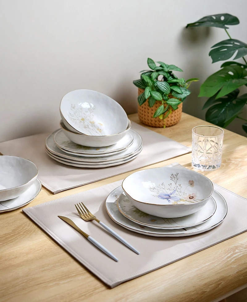 Sango Gansevoort Wildflower 12-Pc. Dinnerware Set, Service for 4