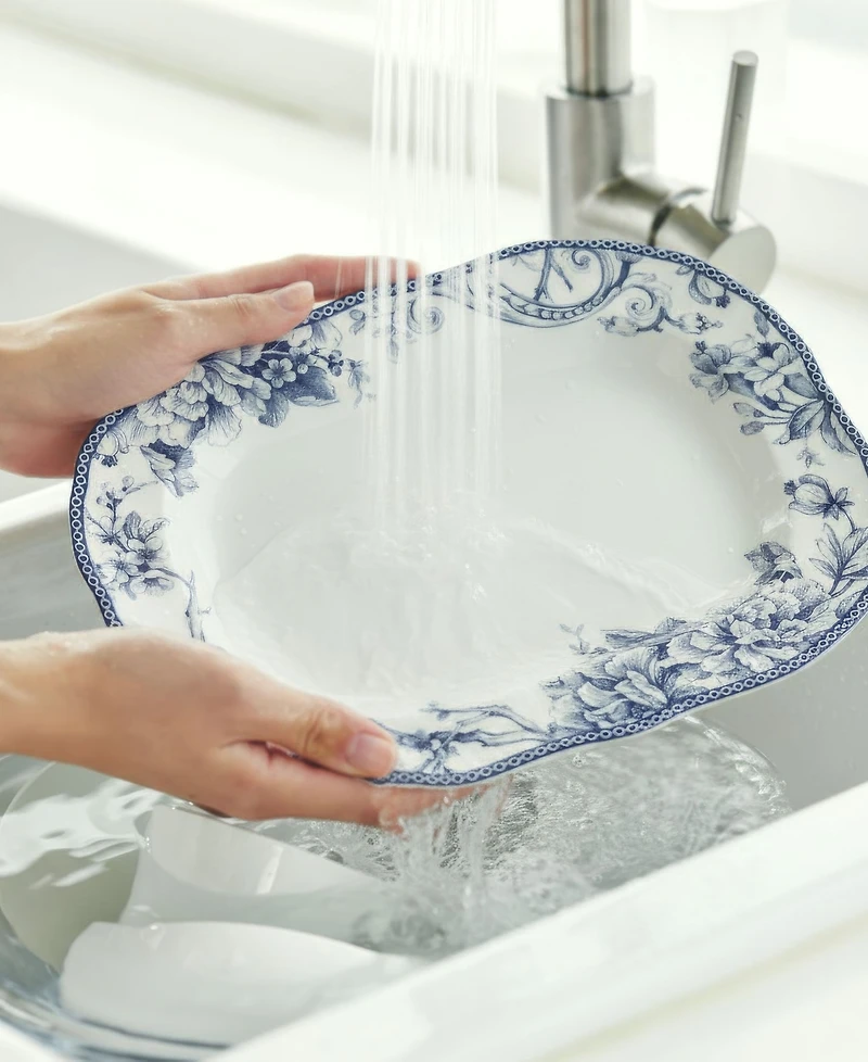 222 Fifth Adelaide Blue Serving Bowls, Set of 2
