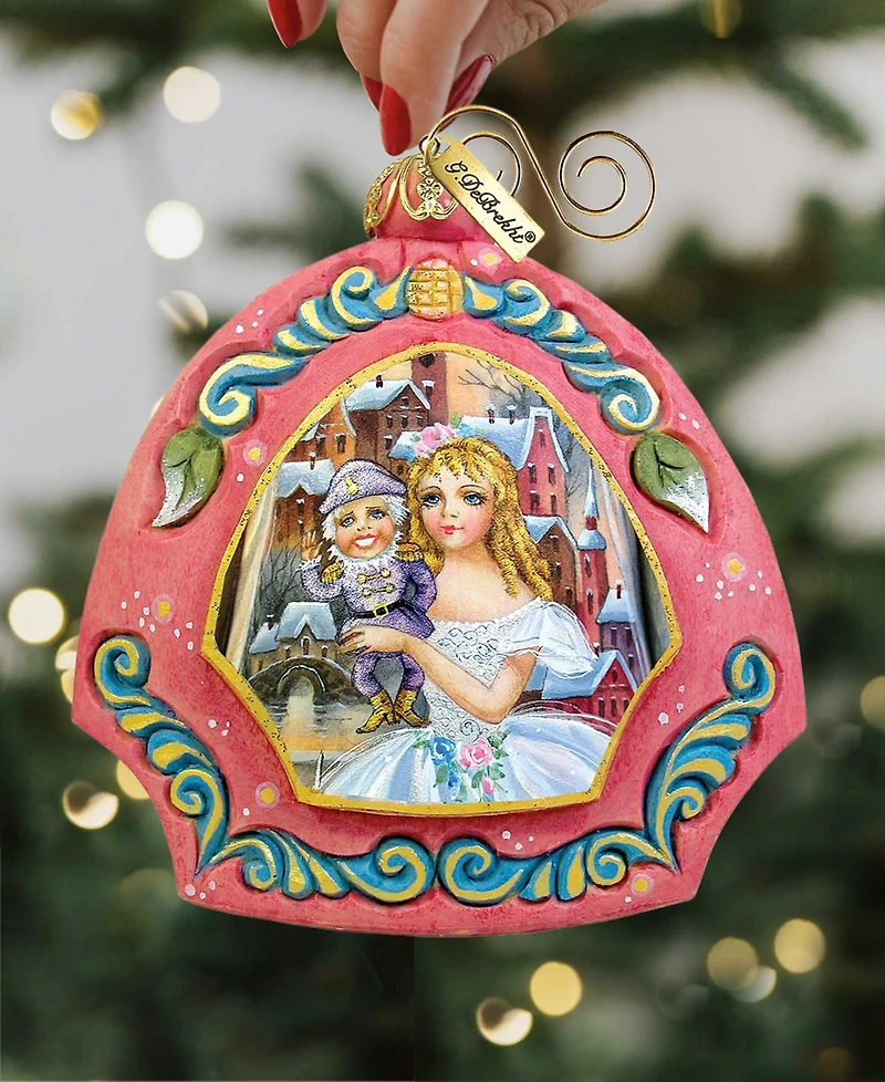 G.DeBrekht Hand Painted Nutcracker Scenic Ornament