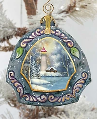 G.DeBrekht Hand Painted Scenic Ornament Harbor Light