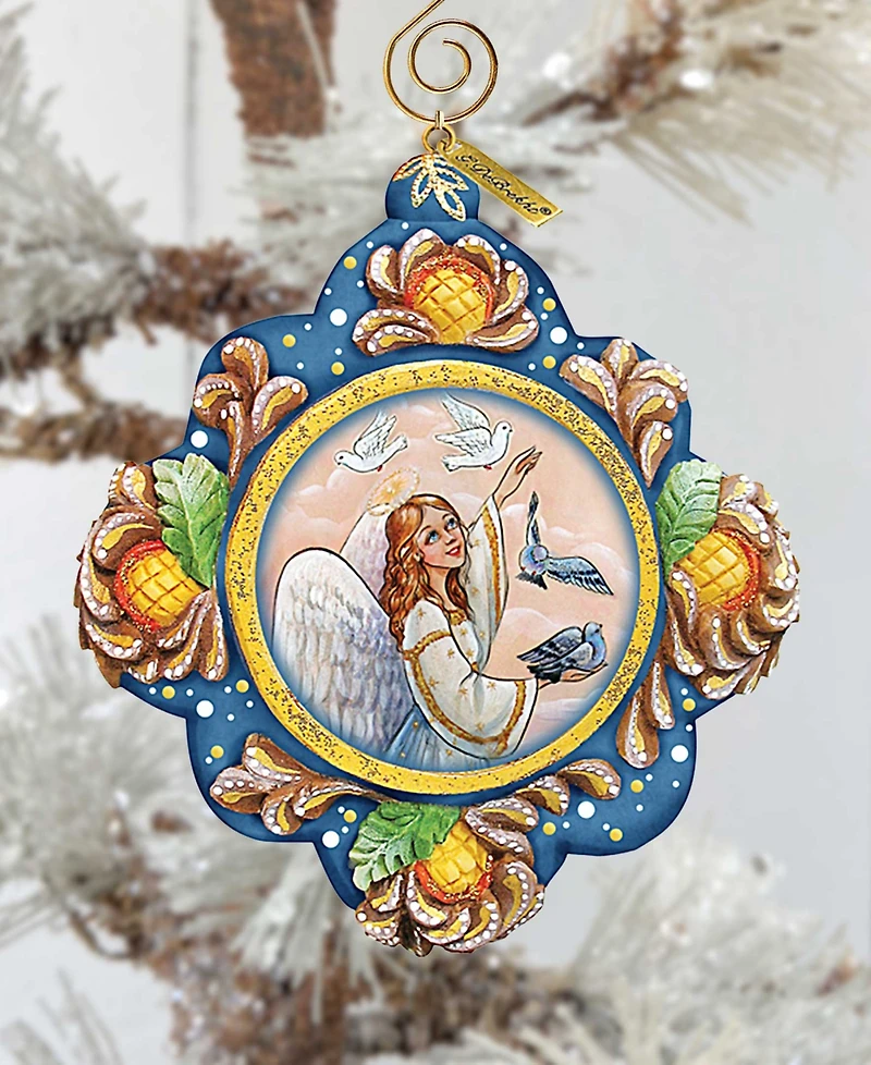 G.DeBrekht Hand Painted Scenic Ornament Beautiful Peace
