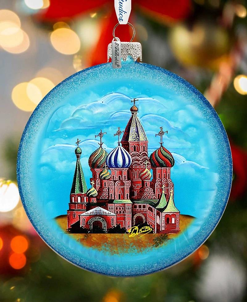G.DeBrekht Saint Basil Cathedral Glass Ornament