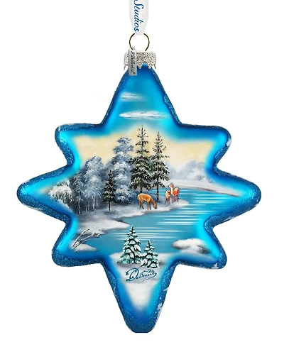 G.DeBrekht Peaceful Kingdom North Star Limited Edition Glass Ornament