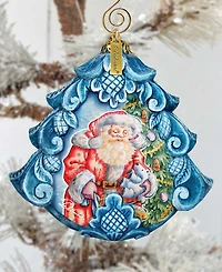 G.DeBrekht Hand Painted Gift Giving Pleasure Scenic Ornament