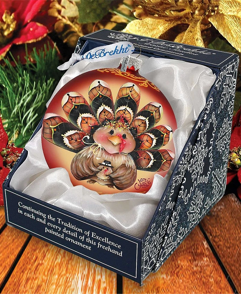 G.DeBrekht Be Thankful Turkey Sitter Bal by Dona Gelsinger