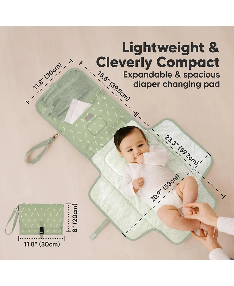 KeaBabies Ezee Diaper Changing Pad, Portable Mat, Waterproof Foldable Pad