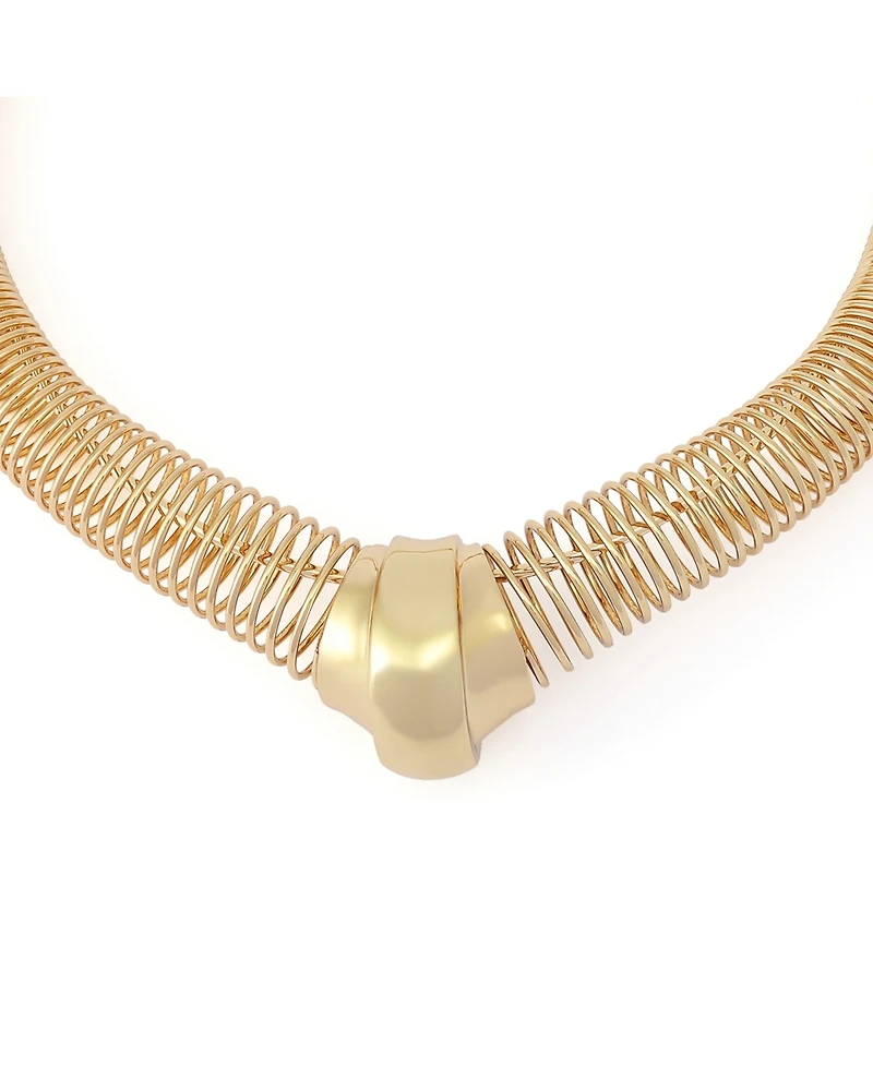 Robert Lee Morris Soho Gold Coiled Wire Collar Necklace