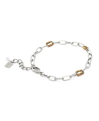 Robert Lee Morris Soho Two-Tone Paper Clip Chain Link Bracelet