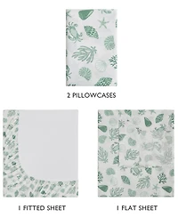 Caribbean Joe Coastal Pattern 4-Pc. Sheet Set, Queen