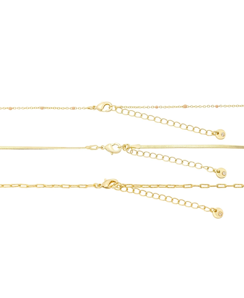 Unwritten Celestial Moon Trio Necklace Set