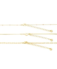 Unwritten Celestial Moon Trio Necklace Set
