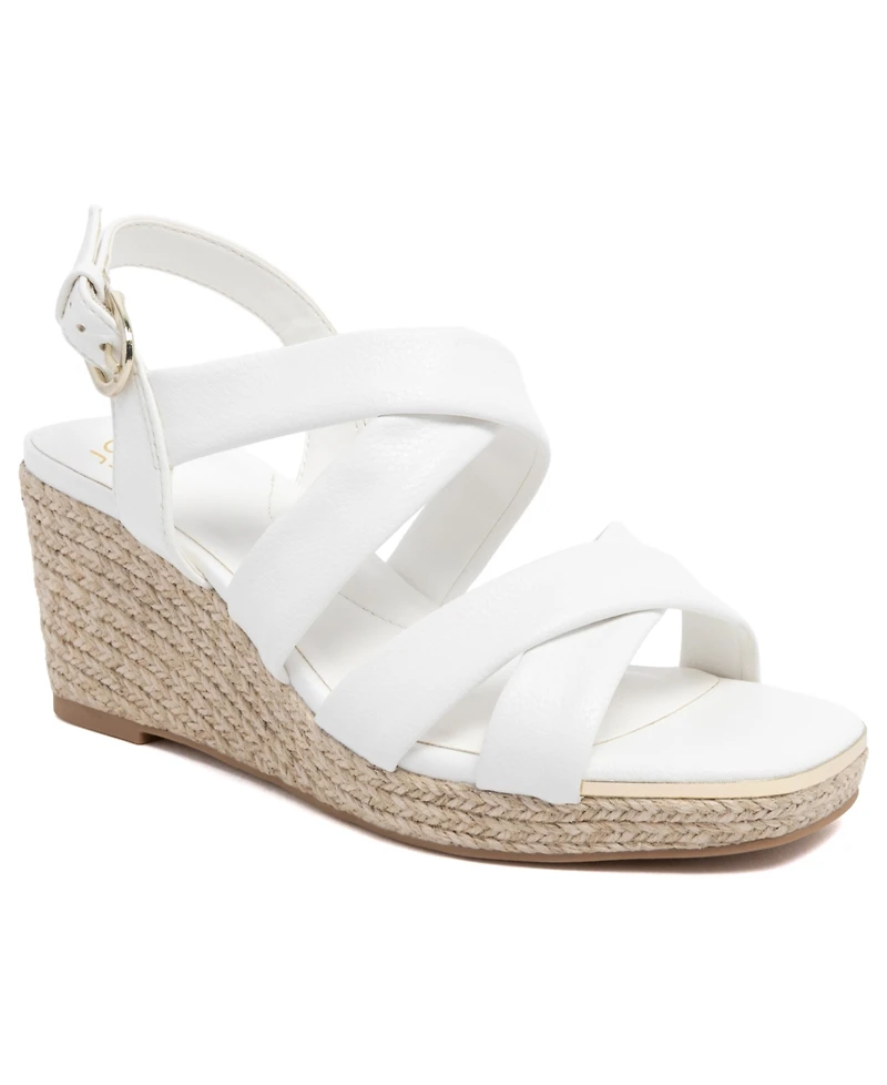 Jones New York Women's Harila Strappy Espadrille Wedge Sandals