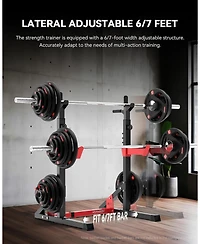 Harison Heavy Duty Squat Rack, Adjustable Barbell Rack for Home Gym, Power Rack (Hrm-G30812)
