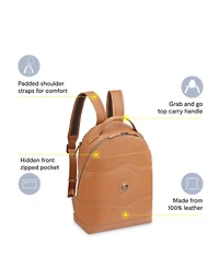 Delsey Paris Chatelet 12.25" Leather Backpack