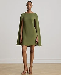 Lauren Ralph Women's Cape Georgette Cocktail Dress