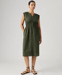 Levi's Women's Beatrice Button-Front Midi Dress