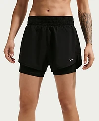 Nike One Women's Dri-Fit High-Waist 2-in-1 Shorts