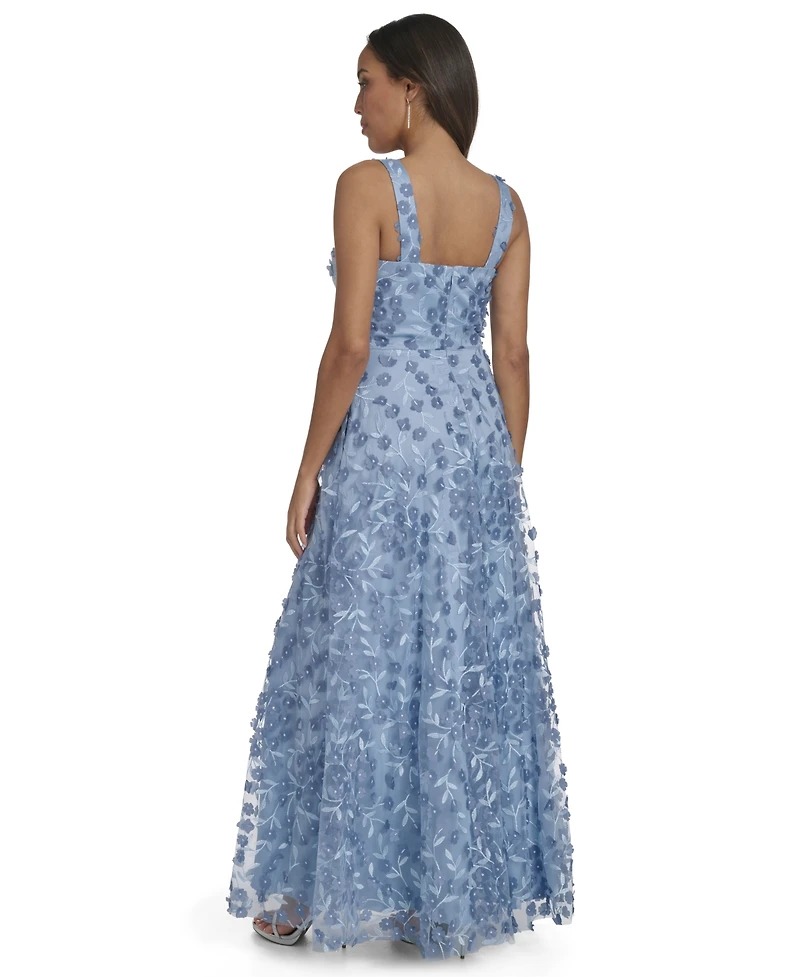 Eliza J Women's V-Neck Sleeveless Ball Gown