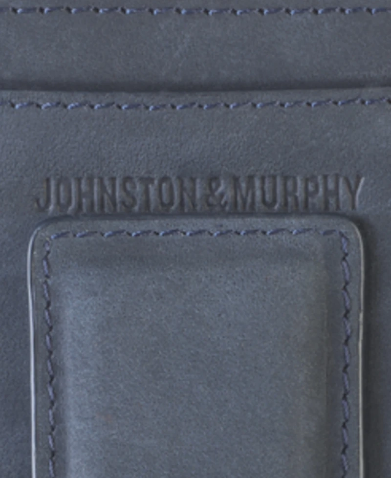 Johnston & Murphy Men's Oil Tanned Money Clip Wallet